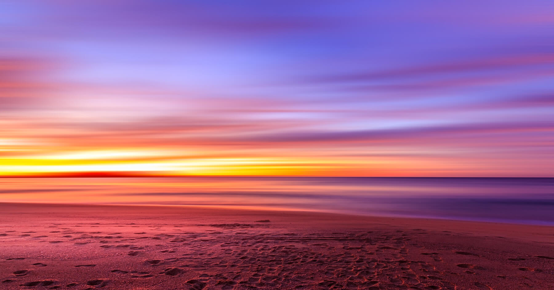 Long exposure sunset