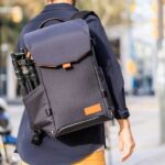 Man carrying Vanguard VEO CITY backpack