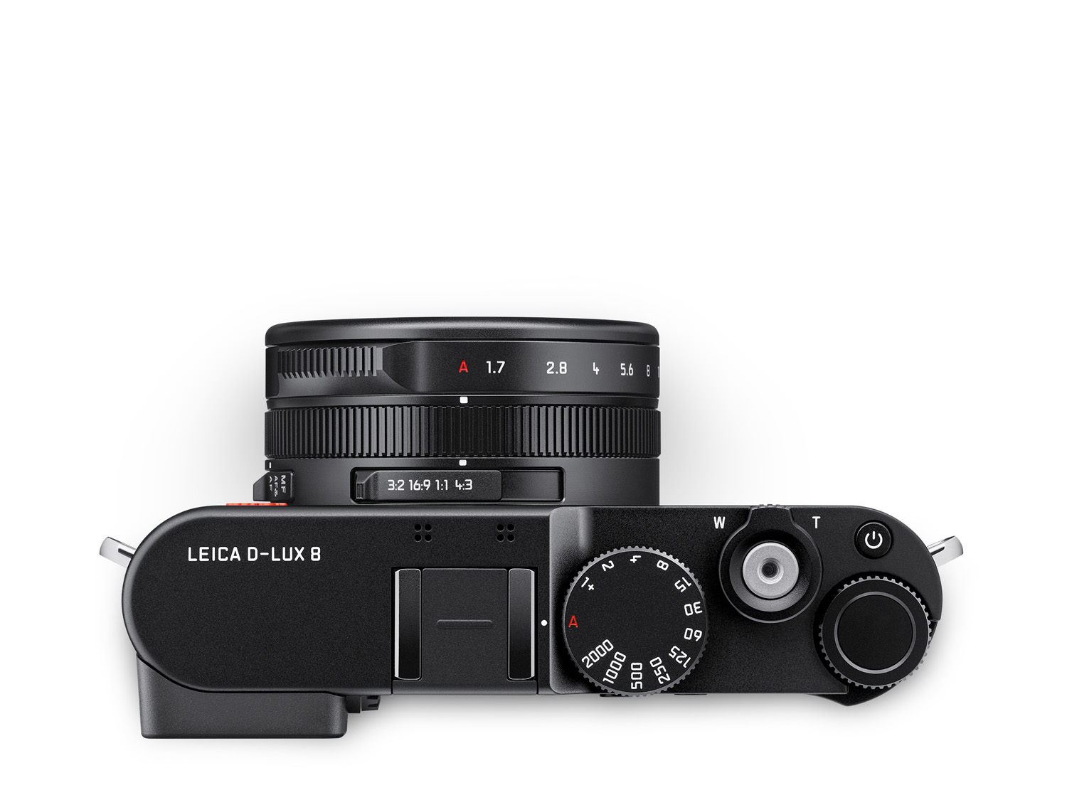 Product image of Leica D-Lux 8 on white background (top)