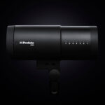 Product photo of Profoto D30 flash on black background