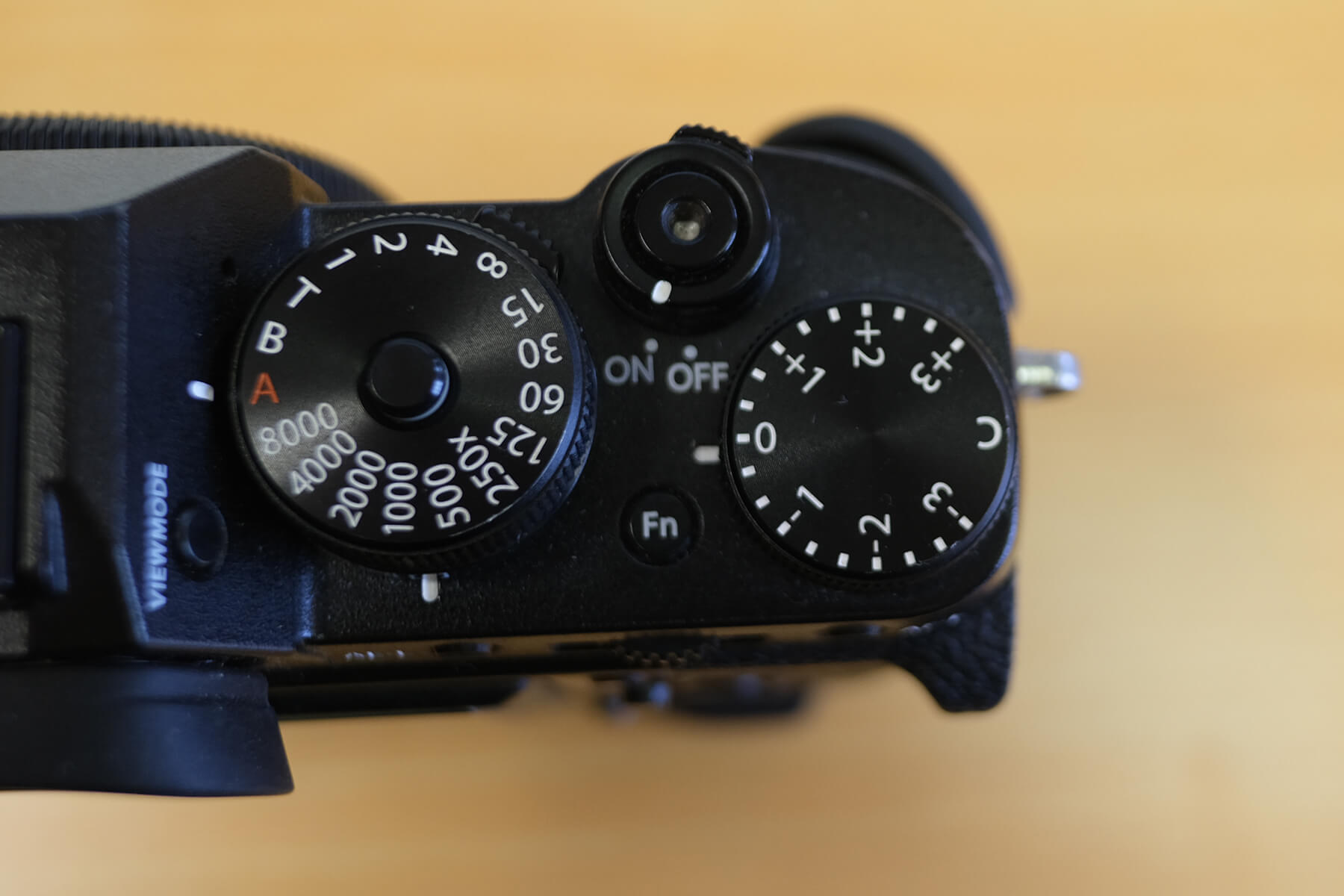 Camera exposure compensation dial