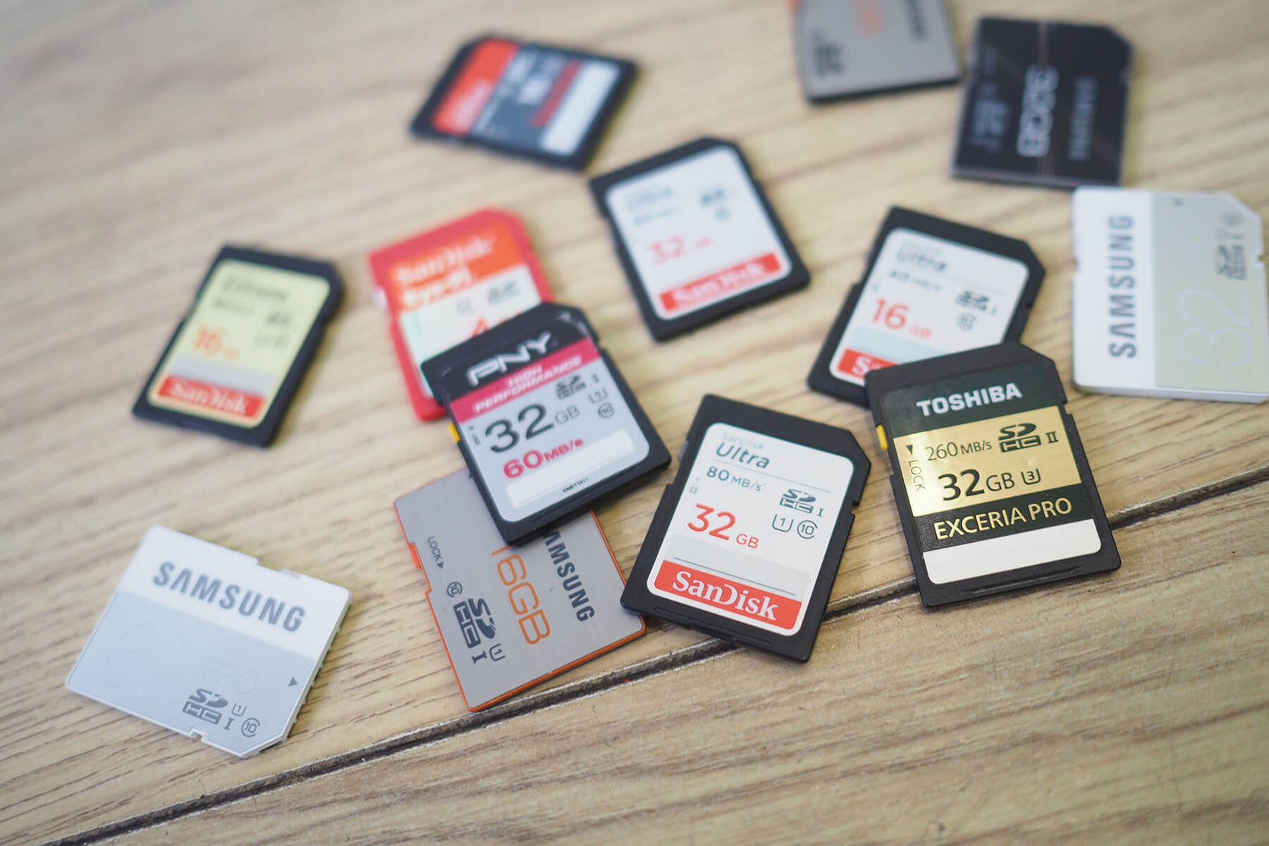 Camera memory cards