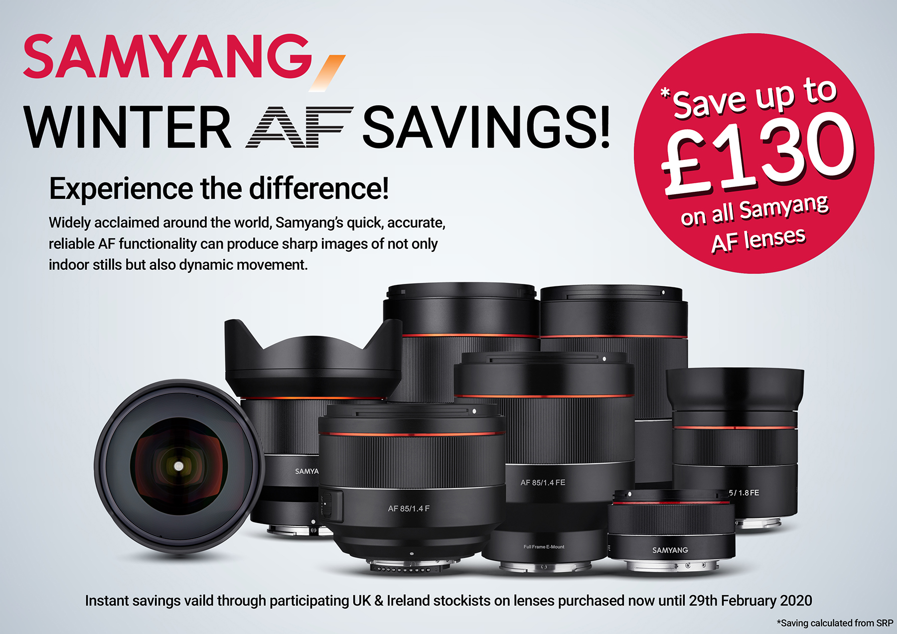 Samyang AF lens winter savings