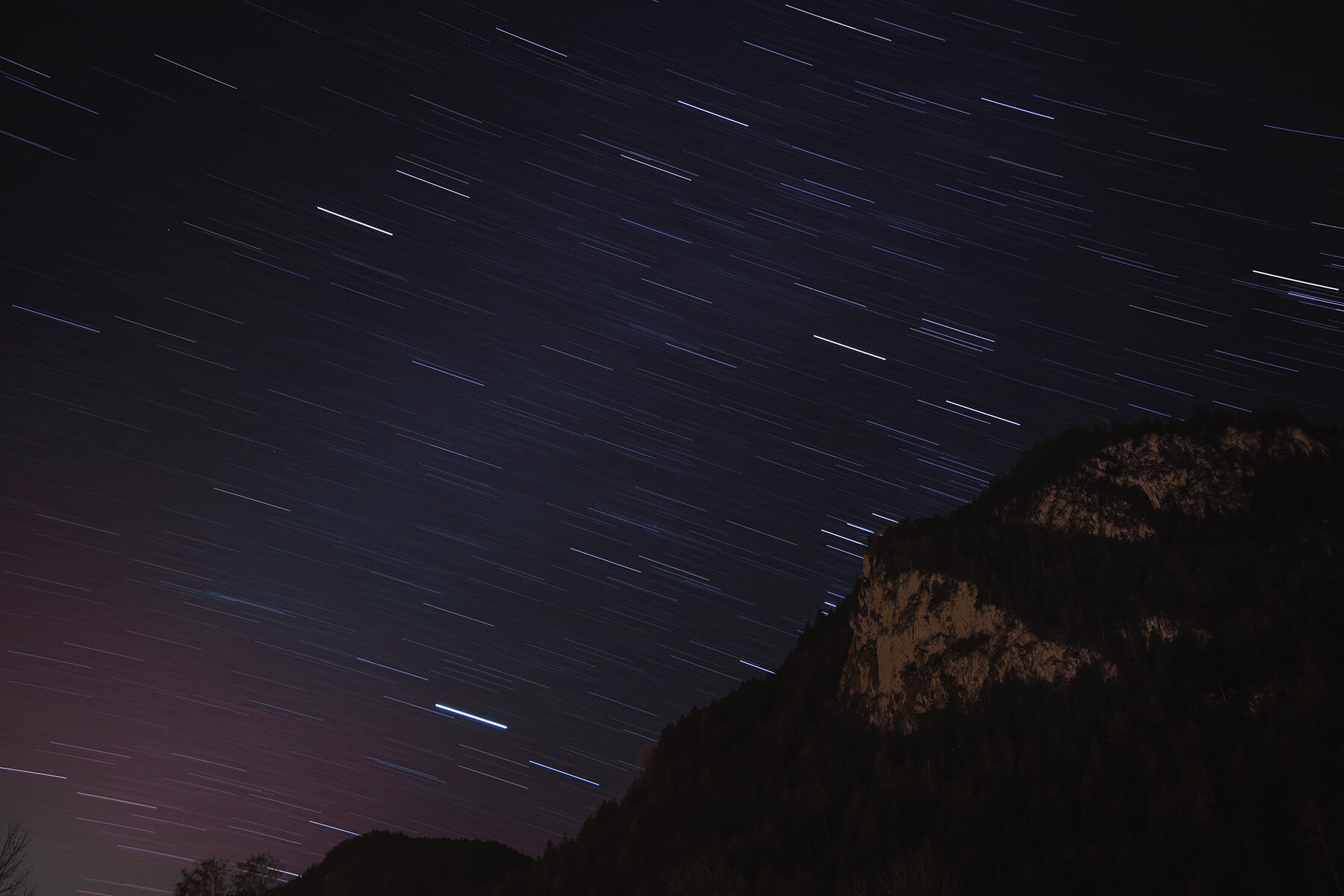 Astrophotography star trail